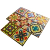 Set of 8 Multi Colour Spanish Moroccan Arabic 10cm Square Ceramic Wall & Floor Tiles