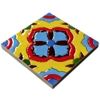 Set of 8 Multi Colour Spanish Moroccan Arabic 10cm Square Ceramic Wall & Floor Tiles