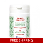 Bravo Edestiny Fermented hemp Protein 30 Cap w Peptides