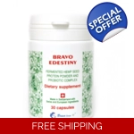 Bravo Edestiny Fermented hemp Protein 30 Cap w Peptides