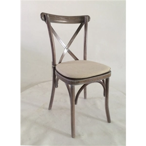 Cross Back Oak Chair Hire