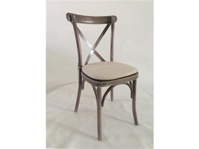 Cross Back Oak Chair Hire