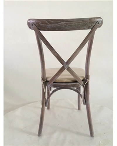 Cross Back Oak Chair Hire