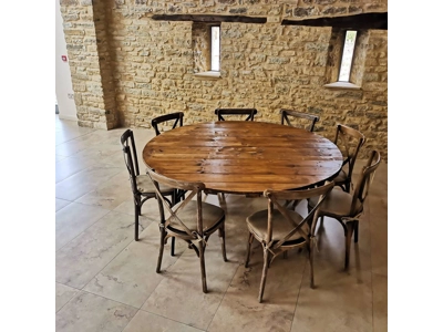 Round Rustic Table hire