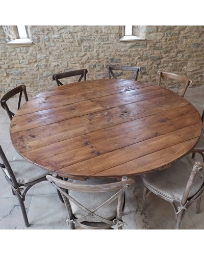 Round Rustic Table hire