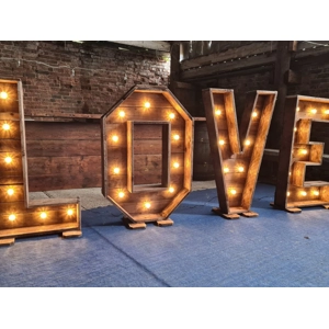 tall Rustic Love letters