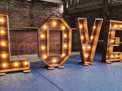 4ft tall Rustic Love letters