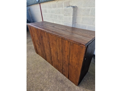 6ft Rustic Plank Bar hire