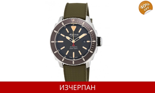 Часовник Alpina Seastrong Series Diver Automatic Chronograph 525LGG4V6-GN