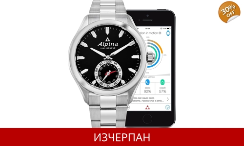 Часовник Alpina Horological Smartwatch Quartz Chronograph 285BS5AQ6B
