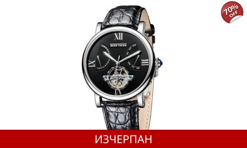 Часовник Reef Tiger Artist Carved Spiral Automatic Chronograph RGA191-YBA