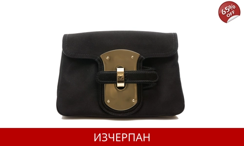 Дамска Мини Чанта в Сатен и Кожа Gherardini