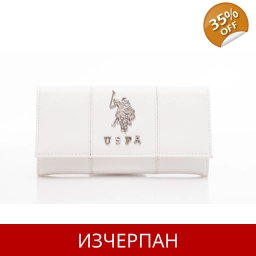 Голямо Дамско Портмоне Кожа Saffiano U S Polo Assn.