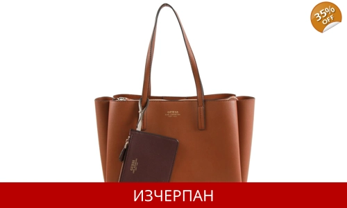 Дамска Кожена Пазарска Чанта GUESS