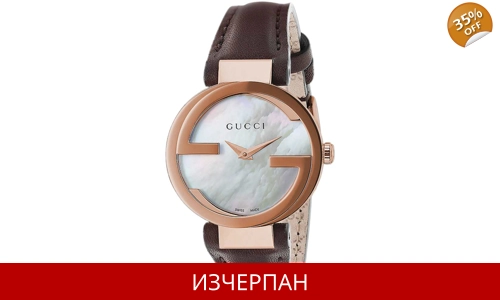 Часовник GUCCI Interlocking Quartz Chronograph YA133516