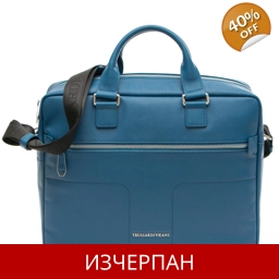 Бизнес Чанта от Кожа Saffiano за Документи Trussardi Jeans