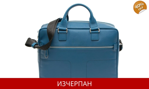 Бизнес Чанта от Кожа Saffiano за Документи Trussardi Jeans