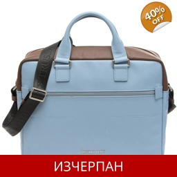 Бизнес Чанта от Кожа Saffiano за Документи Trussardi Jeans