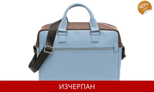 Бизнес Чанта от Кожа Saffiano за Документи Trussardi Jeans