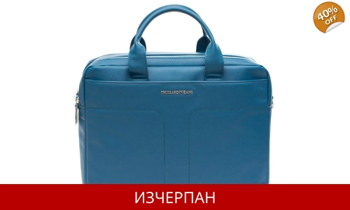 Бизнес Чанта от Кожа Saffiano за Документи Trussardi Jeans