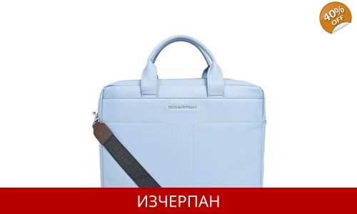 Бизнес Чанта от Кожа Saffiano за Документи Trussardi Jeans