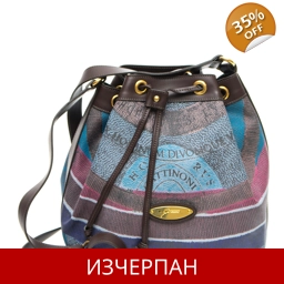 Дамска Платнена Раница с Кожени Детайли Gattinoni