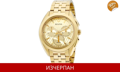 Часовник Bulova Curv Series Quartz Chronograph 97A125