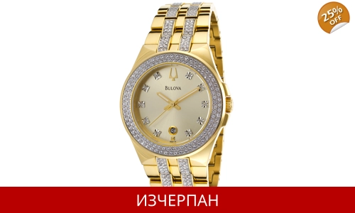 Часовник Bulova Crystal Series Quartz Chronograph 98B174