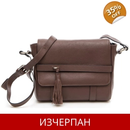 Дамска Мини Кожена Чанта Tosca Blu