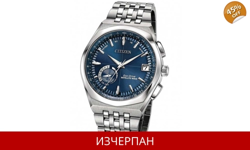 Часовник Citizen Eco-Drive Satellite Wave World Time GPS Automatic Chronograph CC3020-57L