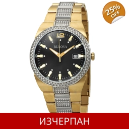Часовник Bulova Crystal Series Quartz Chronograph 98B235