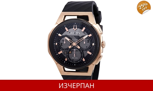 Часовник Bulova Curv Series Quartz Chronograph 98A185