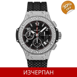 Часовник Hublot Big Bang Series Steel Pave Automatic Chron..