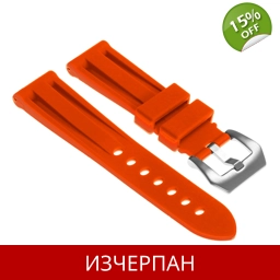 Оранжева Силиконова Каишка за Часовник