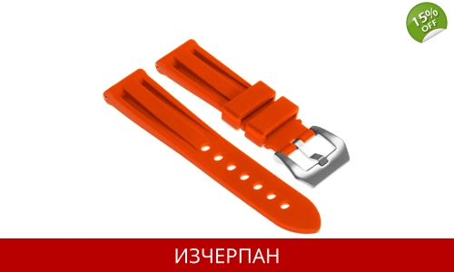 Оранжева Силиконова Каишка за Часовник