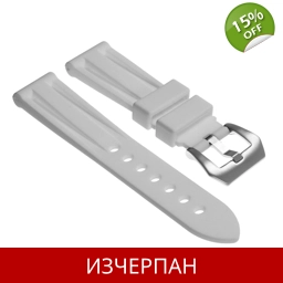 Бяла Силиконова Каишка за Часовник