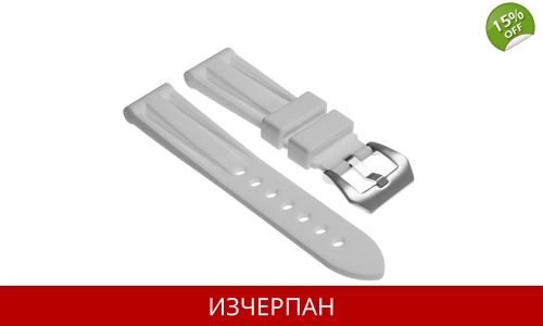 Бяла Силиконова Каишка за Часовник