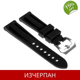 Черна Силиконова Каишка за Часовник