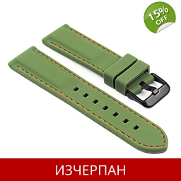 Зелена Силиконова Каишка за Часовник