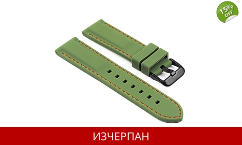 Зелена Силиконова Каишка за Часовник