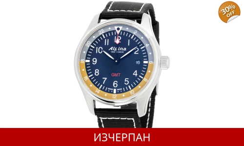 Часовник Alpina Startimer Pilot Series Black Quartz Chronograph 247BBG4S6