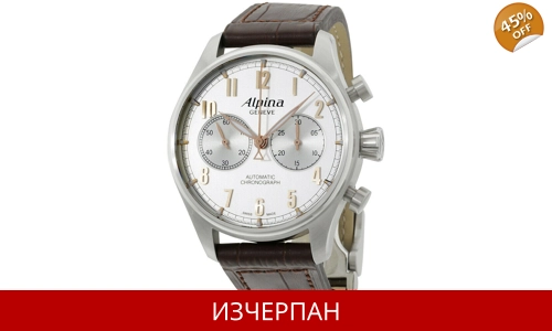 Часовник Alpina Startimer Pilot Series Silver Automatic Chronograph 860SCR4S6