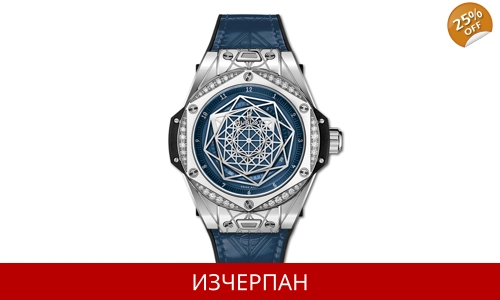 Часовник Hublot Big Bang One Click Sang Bleu Steel Blue Diamonds 465.SS.7179.VR.1204.MXM19
