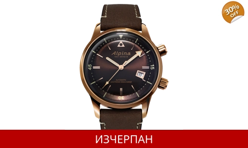 Часовник Alpina Seastrong Diver Series Heritage Bronse Umber Automatic Chronograph AL-525BR4H4