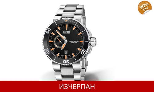 Часовник Oris Aquis Series Small Second Stainless Steel Quartz Chronograph 743-7673-4159-07-8-26-01P