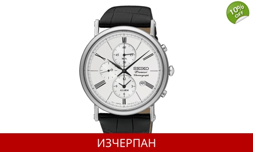 Часовник Seiko Premier Series Quartz Chronograp SNAF77P