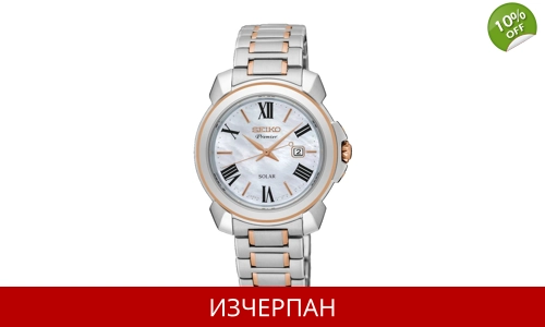 Часовник Seiko Premier Series Solar Movement Chronograph SUT322P1