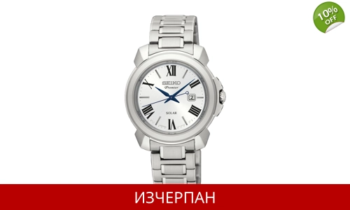 Часовник Seiko Premier Series Solar Movement Chronograph SUT322P1
