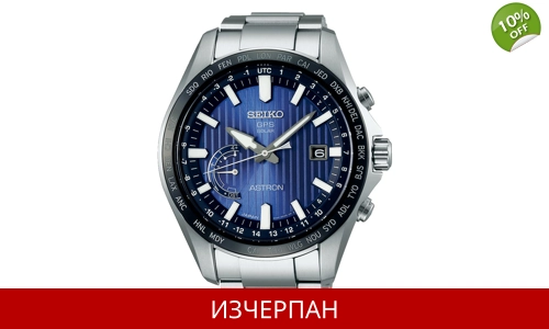 Часовник Seiko Astron Series GSP Solar Movement World Time Chronograph SSE159J1