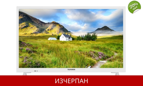 Telefunken XH24J101-W LCD-LED телевизор (60 см/24 инча, HD-ready, троен тунер, USB медиен плейър)